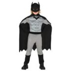 Guirca Costume Supereroe Mantello Nero