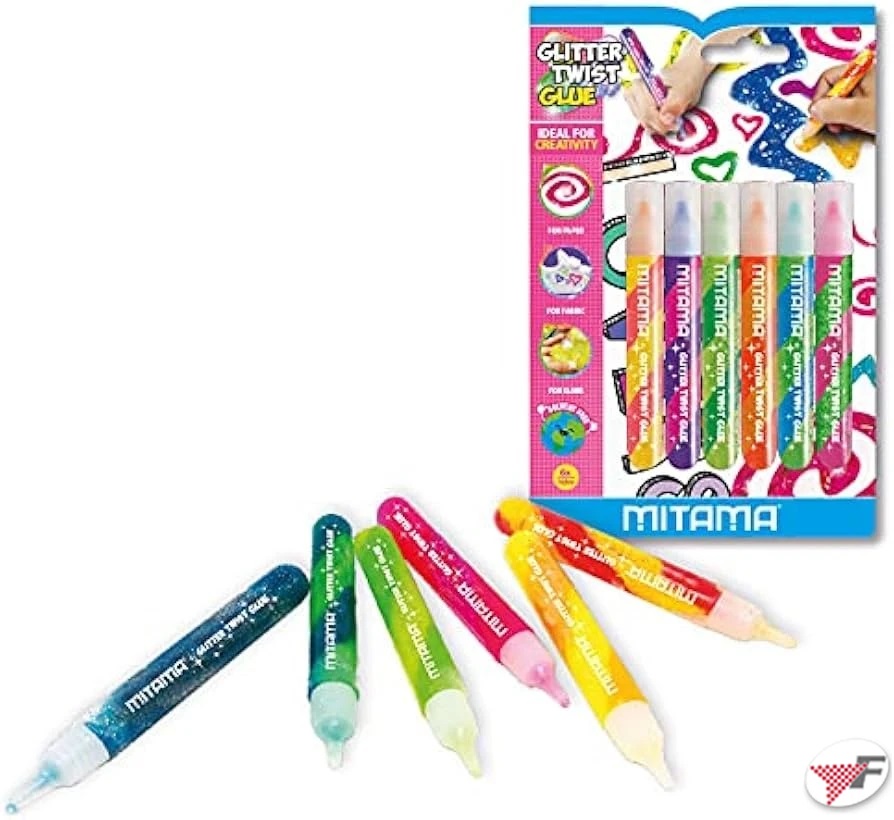 64123f1f4c67158b52df2ecda9ba75df COLLA GLITTER TWIST 10,5 ML COL. ASS. MITAMA COLLE - immagine 1