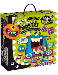 641add74097fd1f6368de98f9b36ef90 KIDS LOVE MONSTERS DOMINO, TOMBOLA E MEMO DEI MOSTRI - immagine 1