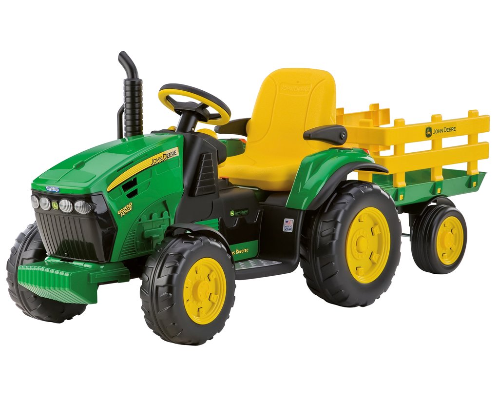 64aec0c1fd882bfa2aec6fe8b8748a41 Peg Perego Trattore John Deer Ground Force 12V - immagine 1