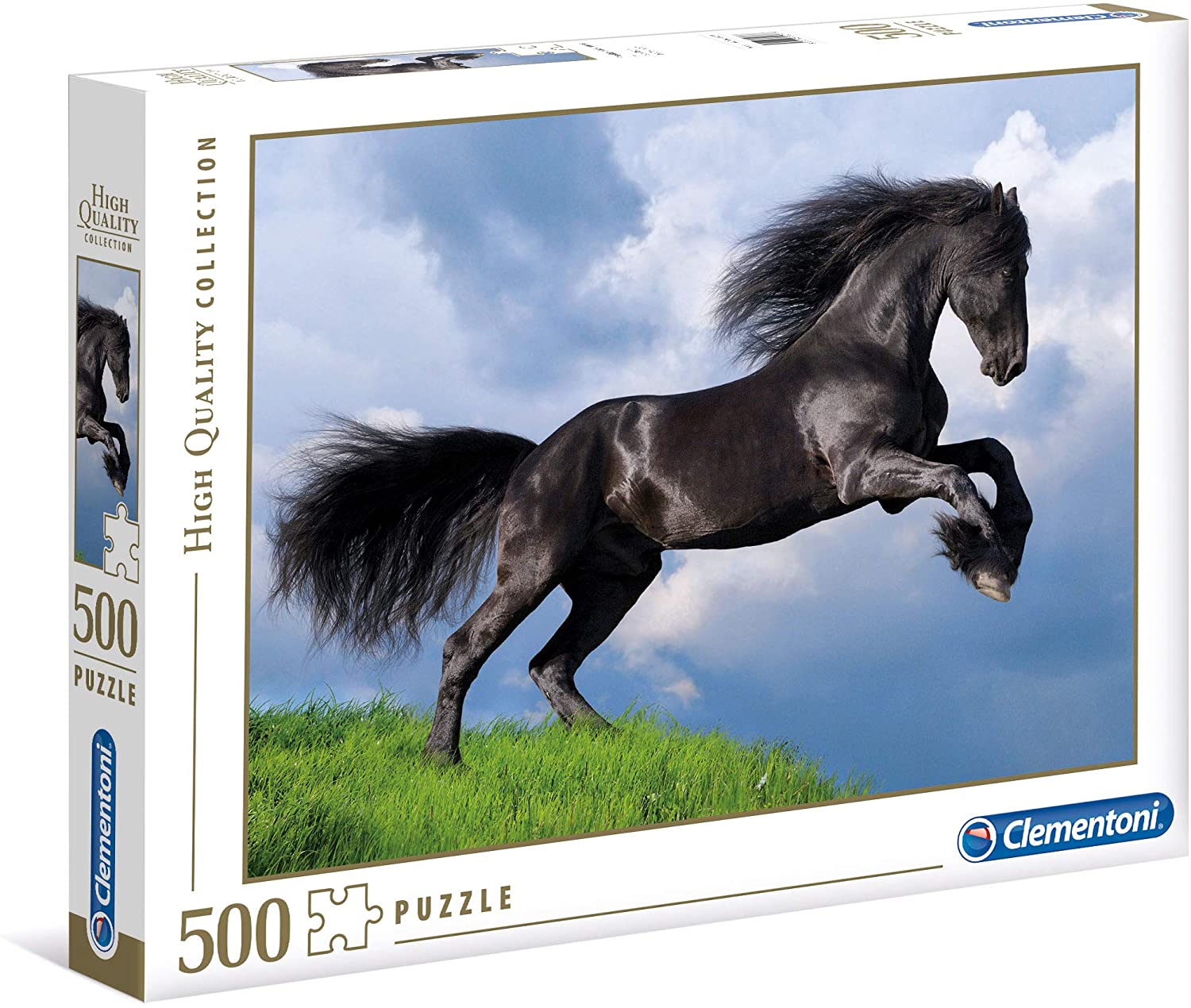 652dd5759f712a3752a2a44d785182dc Clementoni Puzzle 500 Pz. Cavallo Nero di Fresian - immagine 1