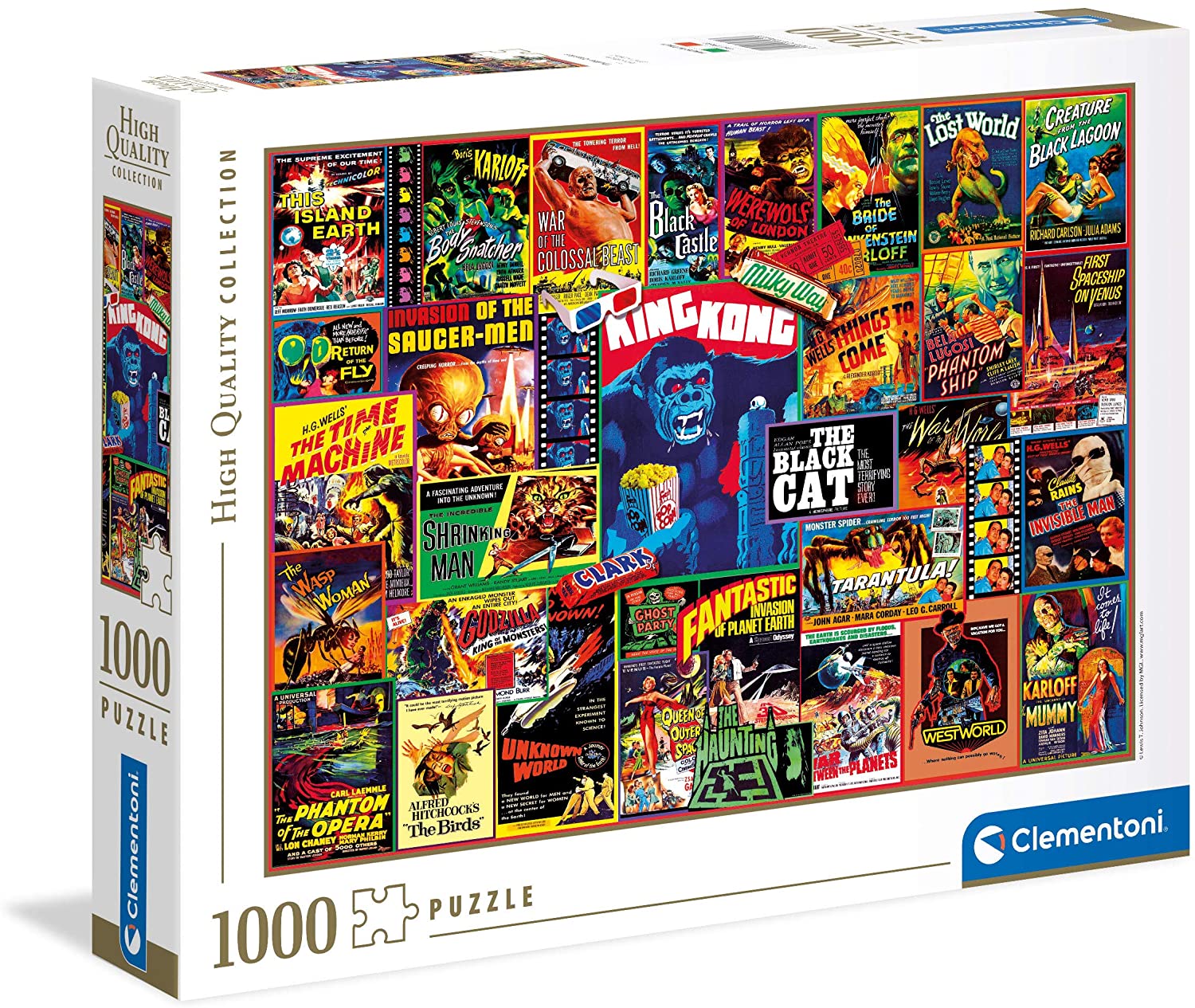 66e39963c6e010609d4230ee84060583 Clementoni Puzzle 1000 Pz. Thriller Classic - immagine 1