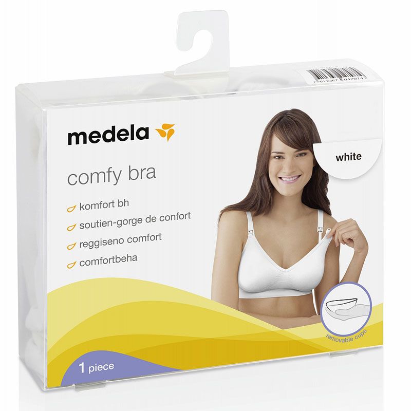 66f357c6877aded94d2514f31d387271 Medela Reggiseno comfort Mis S Bianco - immagine 1