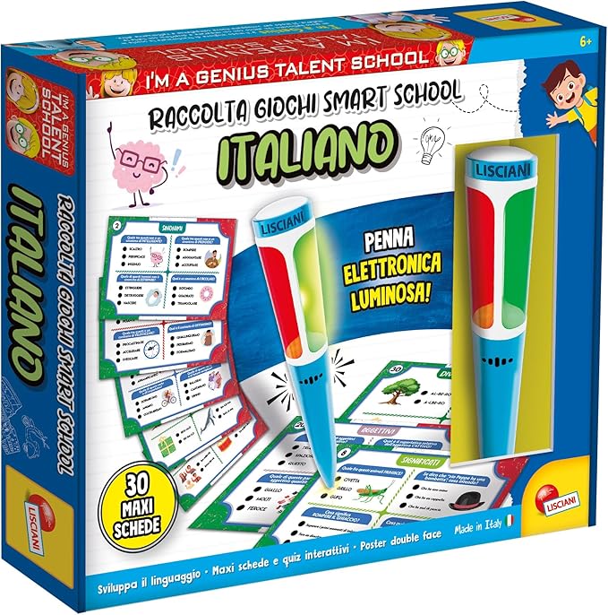 67247580047ffb05533d7a626698286f Lisciani I'm a Genius - Raccolta Giochi Smart School Italiano - immagine 1