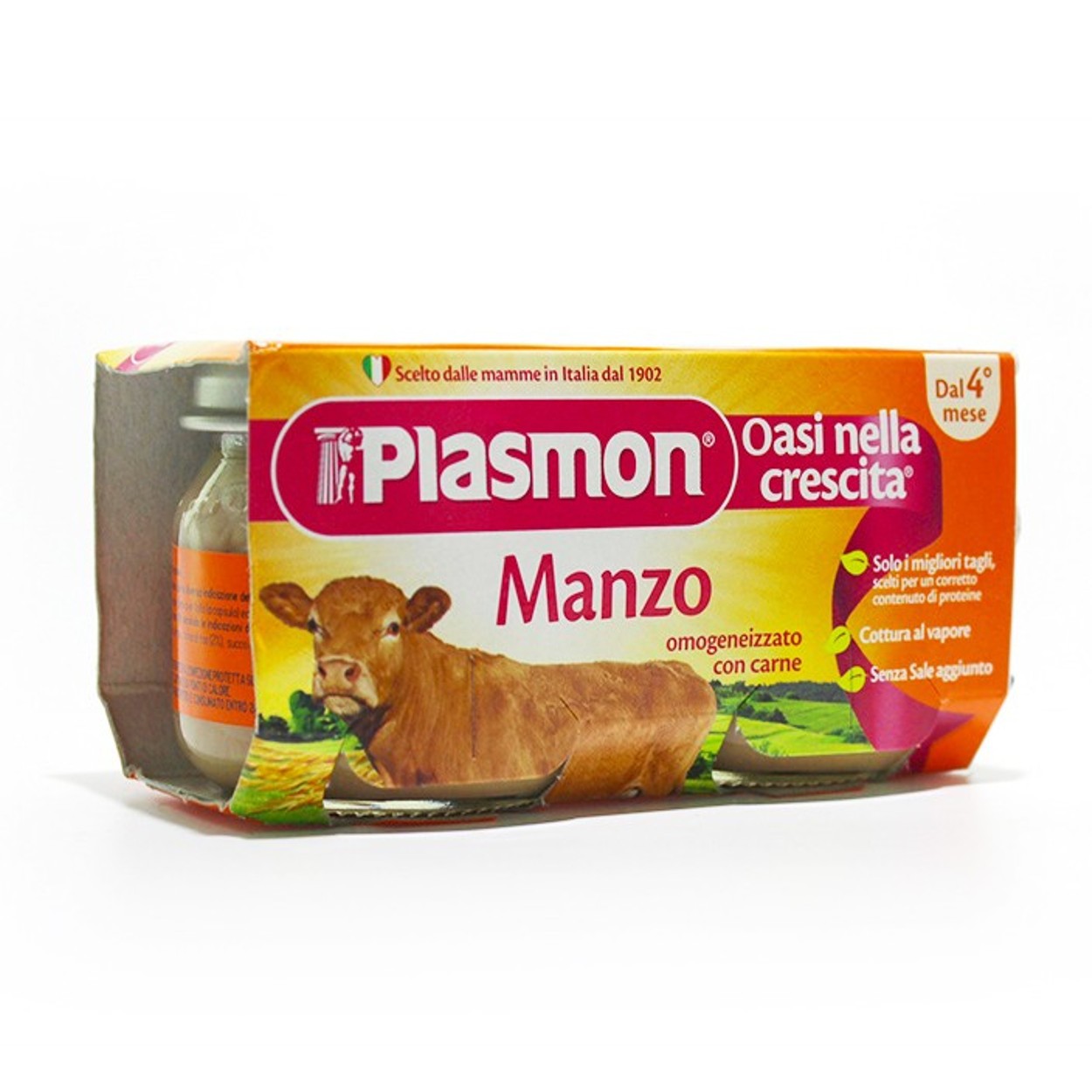 683d63c38a24ff07b1a3544ac0adacbf Plasmon Omogeneizzato 2x80 gr Manzo - immagine 1