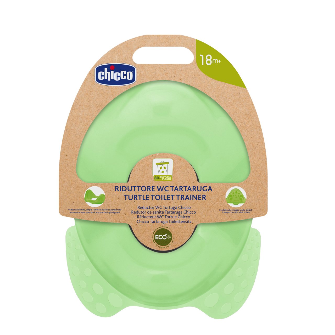 68da7fba0c4ed60cb57b37e8932d3684 CHICCO RIDUTTORE WC TARTARUGA-PLASTICA RICICLATA - immagine 1