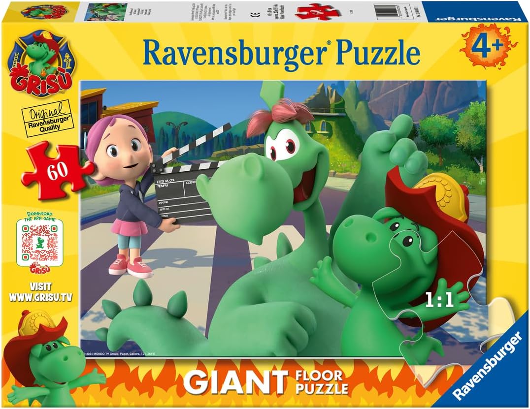 697ddec89e2821fa003ff7632f660f72 Ravensburger Puzzle 60 pz. Maxi Grisù - immagine 1