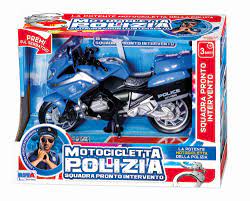 699e4dd90f8d49b1a930228b694d72a3 Rstoys Motocicletta Polizia con Luci e Suoni - immagine 1