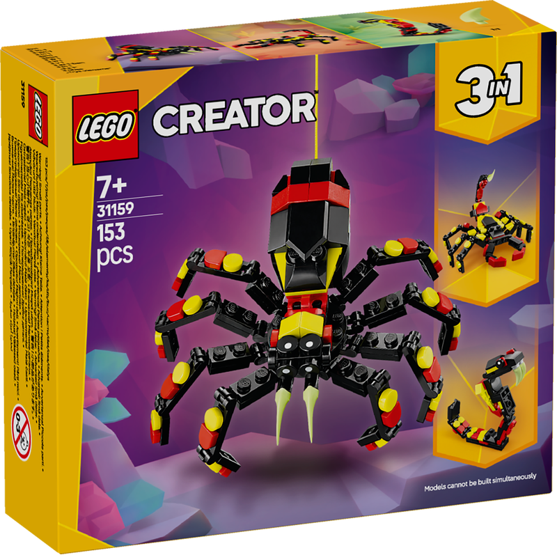 6a1fbdab38b8defb98d0ef830e3030e8 Lego Creator Animali selvatici: ragno trasformista - immagine 1
