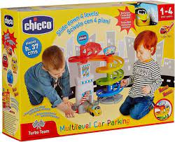 6aa22a92765bfd7acc4cc7860377bbe5 CHICCO GIOCO TURBO BALL - PLAYSET 1 - CAR PARK - immagine 1