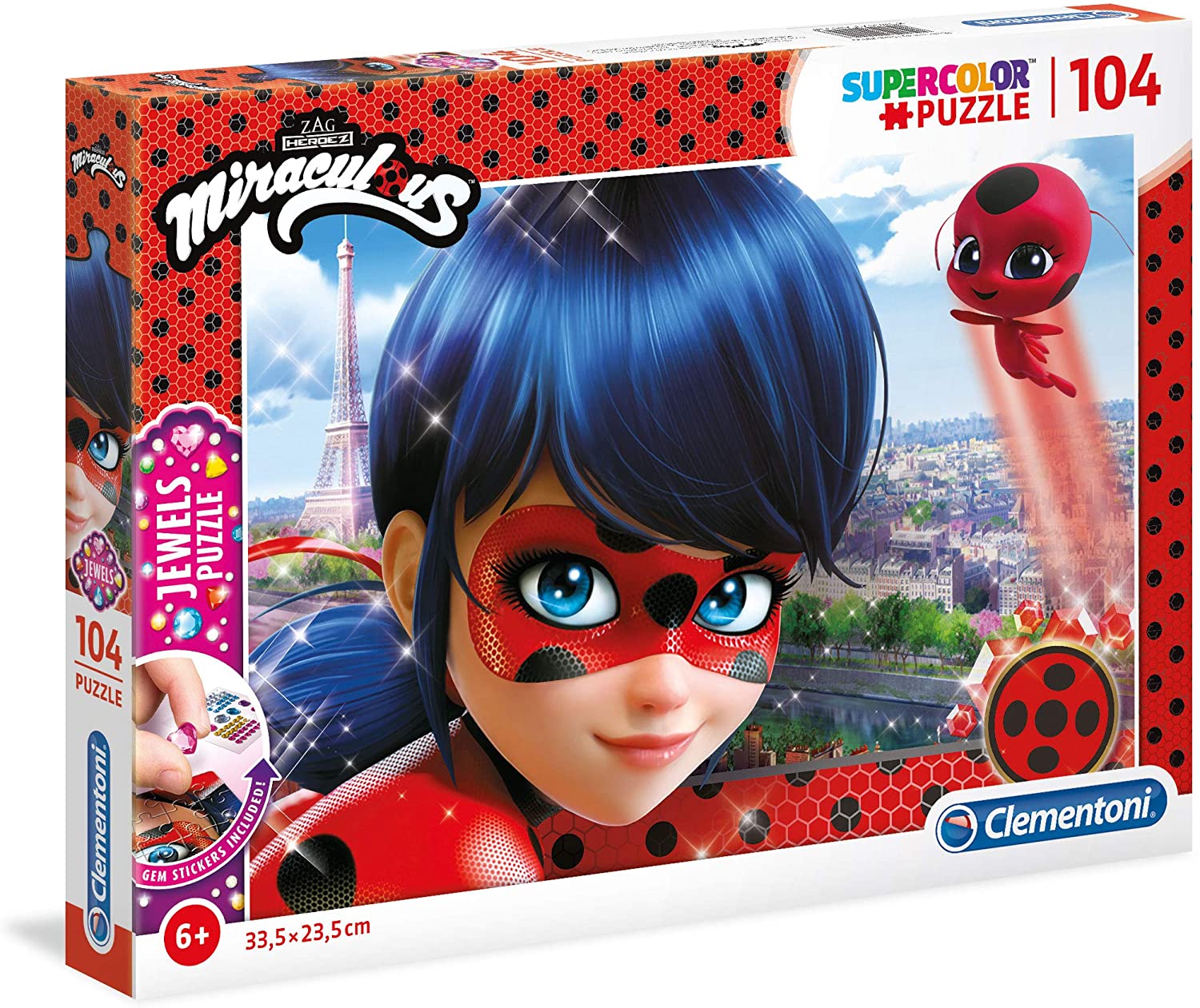 6aa43afd9dc160a1ea5ac9f4c8eb1525 Clementoni Puzzle 104 Pz. Jewels Miraculous - immagine 1