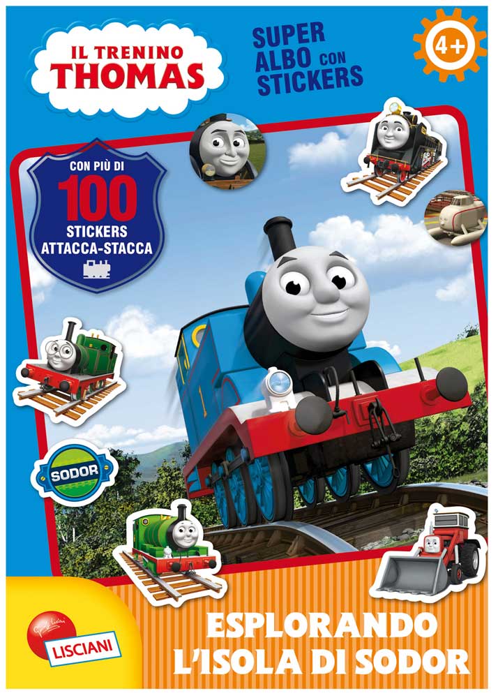 6c5738698cfe920ced0cc77996b4e4b0 Thomas and Friends Albo da Colorare con sticker - Esplorando Sodor - immagine 1