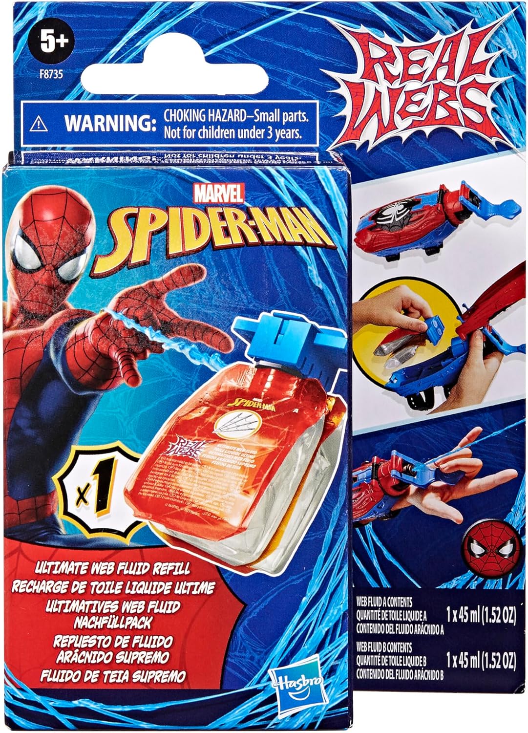 6d32f5bf6f19ab95372348c29a379037 Spiderman Real Webs Ricarica Spara Ragnatela - immagine 1