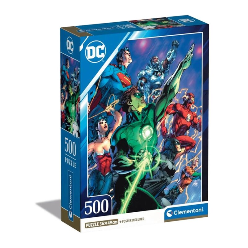 6debaafc9af97a7507d2e37cfa939cc7 Clementoni Puzzle 500 Pz. Dc Comics Justice League - immagine 1