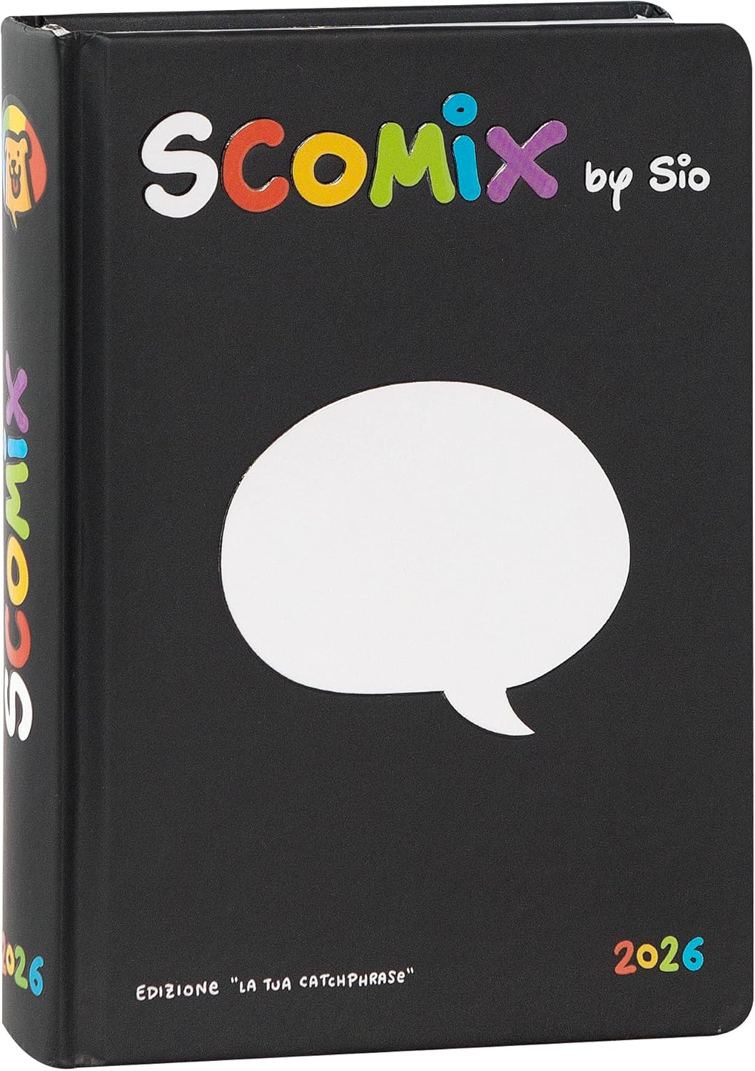 6fb7e15fcb2fb750eef197eaab5f485f AGENDA 16M MEDIUM SCOMIX BLACK - immagine 1