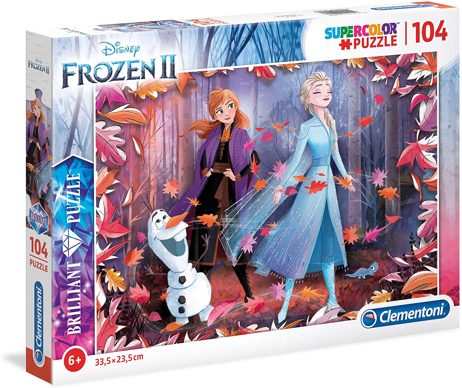 6ff99a9d5fd9e82abb6cdadc089605d7 Clementoni Puzzle 104 Pz. Brilliant Frozen - immagine 1