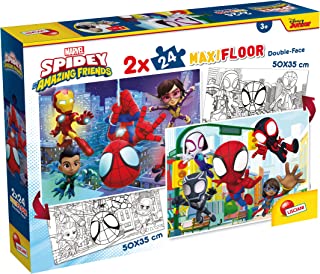 70f1bba4e5549f3ba01f4fda8b50f63c Puzzle Lisciani Double Face MAXI 2x24 pz Marvel Spidey - immagine 1