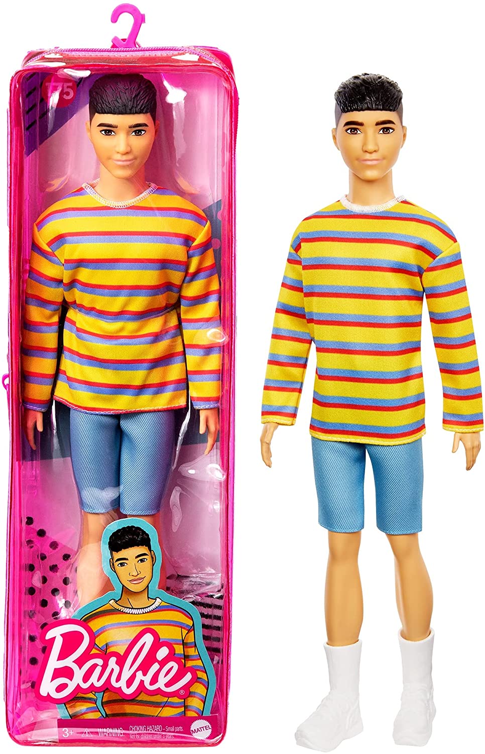 712834764fb25c6bf34b5b315aaf9519 Barbie Fashionistas - Ken Afroamericano con Vestiti alla Moda - immagine 1