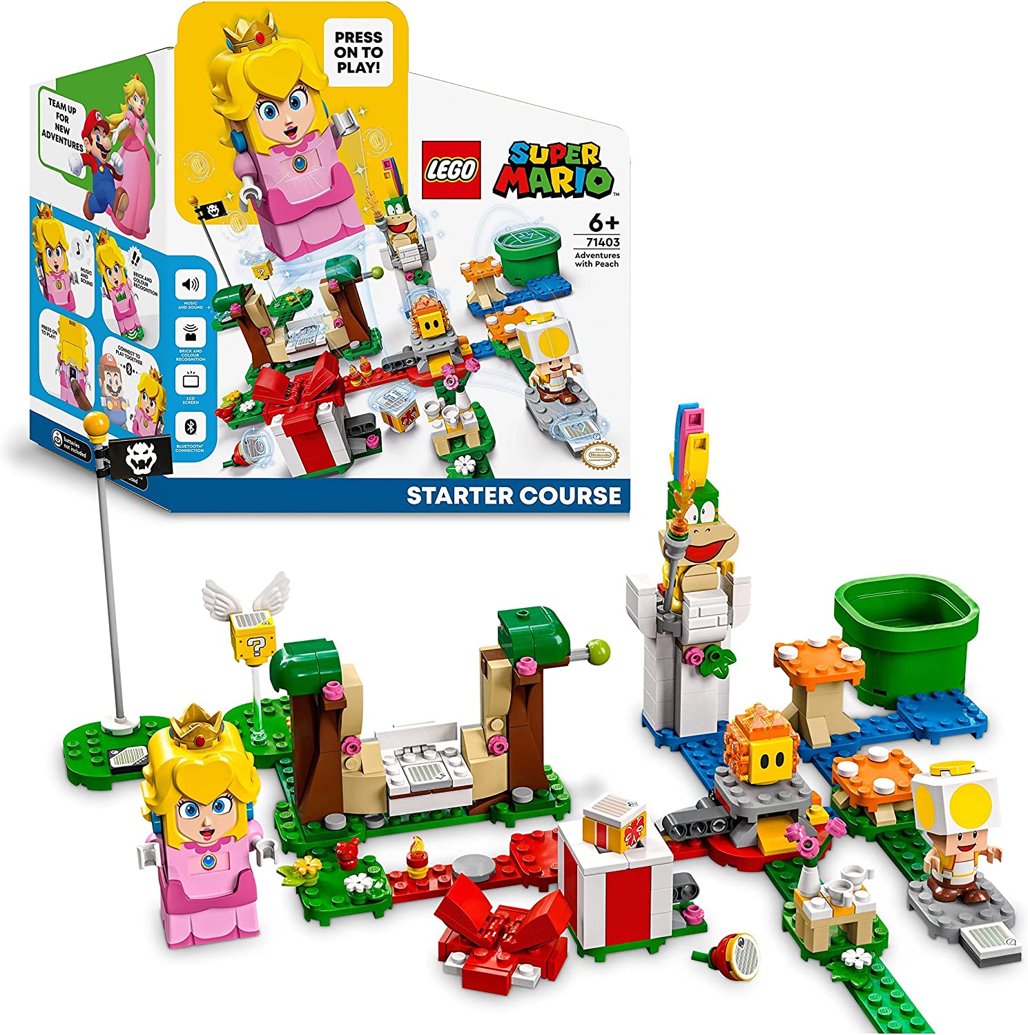 718161cd1124e74cf8ca6ab537ced4d1 Lego Super Mario Starter Pack Avventure di Peach - immagine 1