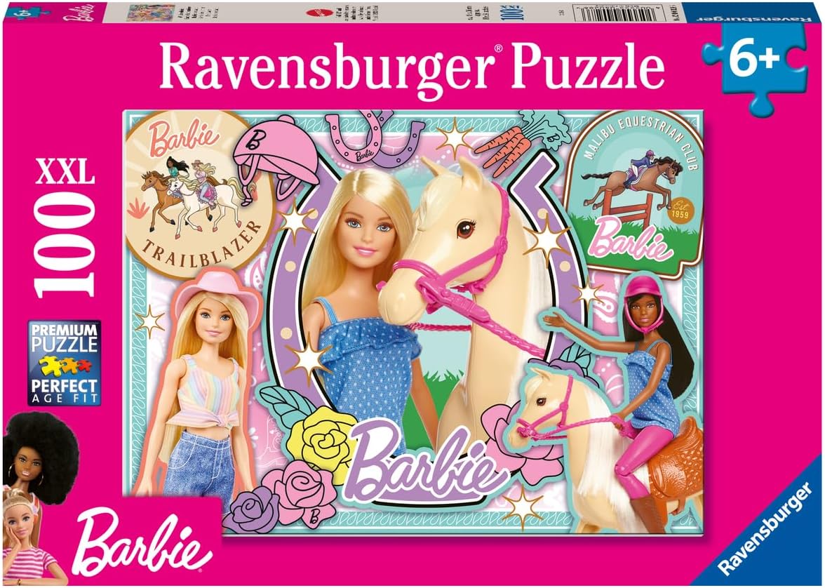 73ce24e0c2c62fdbd59fe2f9417c6c18 Ravensburger Puzzle 100 pz. Barbie - immagine 1