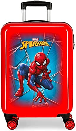 742a2c464d74c06d609549b2db6a4fd4 Trolley Rigido ABS 55cm 4 ruote Spiderman Black - immagine 1