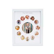 7516c70d4f49bb869e4a84df928ab0a3 Pearhead Babyprints Cornice Primo anno Orologio - immagine 1