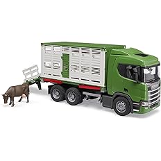 76010ff261e1da39710e6fc9b1878a82 Bruder Camion trasporto animali Scania Super 560R con 1 bue - immagine 1