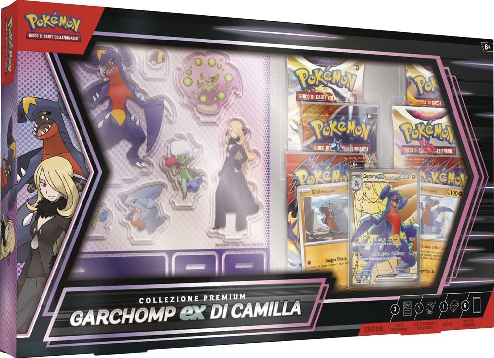 76777306306b518a1b02f63102e11cd1 Pokemon Collezione Premium Garchomp-ex di Camilla - immagine 1