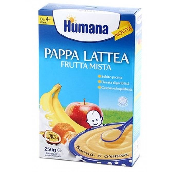769e55cb124faa473ca1ad456ecca053 Humana - Pappa Lattea Frutta Mista gr.230 - immagine 1