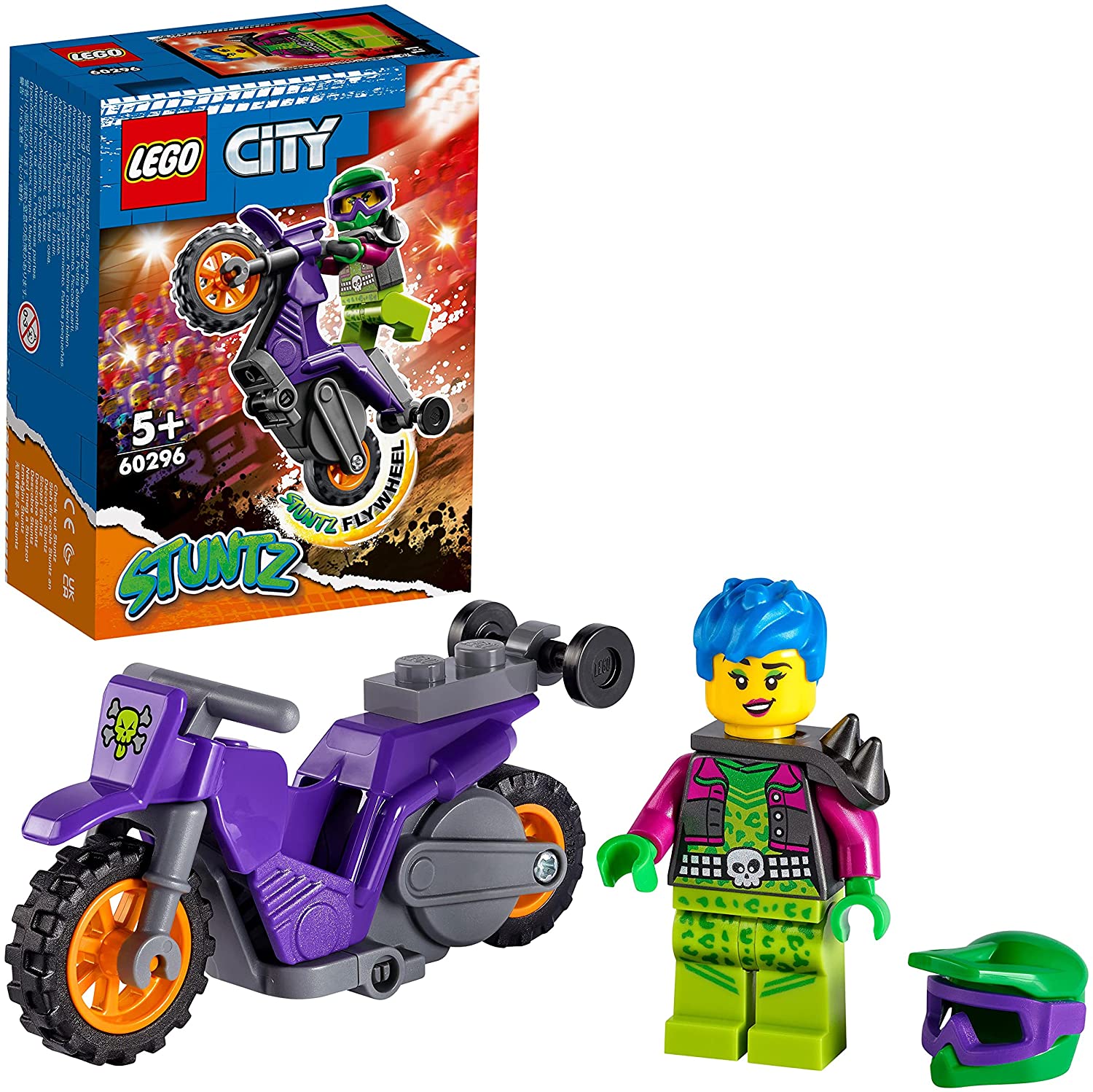 76cac8ce6adb6427b0c8f2e4a3f4358c Lego City Stunt Bike da impennata - immagine 1