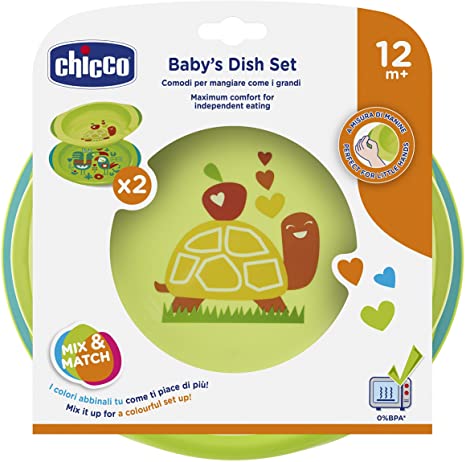 76fe3f02a86667b12e6a6340f115428d *CHICCO PIATTO FONDO E PIANO 12M+ VERDE - immagine 1