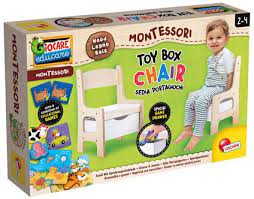 77617eca27cbee87e2b5e075fbb927b7 Lisciani Montessori Sedia in Legno Porta Giochi - immagine 1