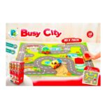 KiddyGO! Tappeto Città con 3 Veicoli