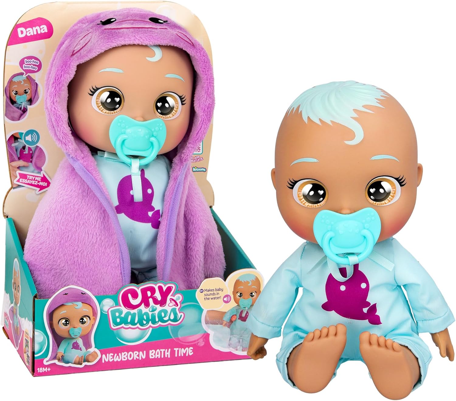 7870e086b71e1b710d870b18e968d0bc Cry Babies Newborn Bath Time Dana - immagine 1