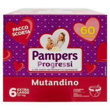 79432d28167c13b29cf9153988edaea6 Pampers Quadri Progressi Mutandina XL 60 pz. - immagine 1
