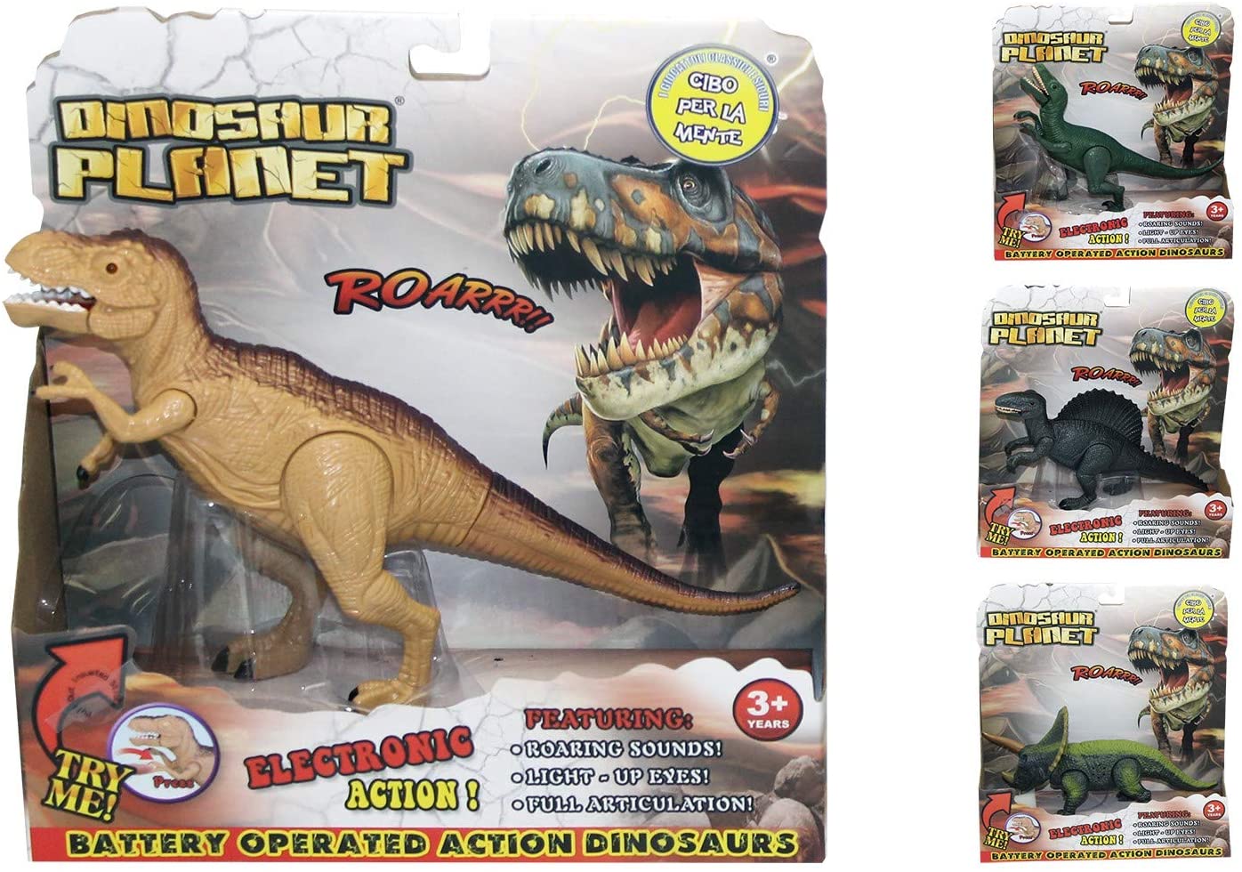 79580195f966a5b42c3accca5de7e2bb Dinosauro con Verso 4 mod assortiti - immagine 1