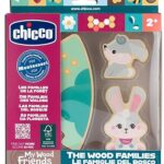 *CHICCO LEGNO SET 2 CONIGLI MAMMA