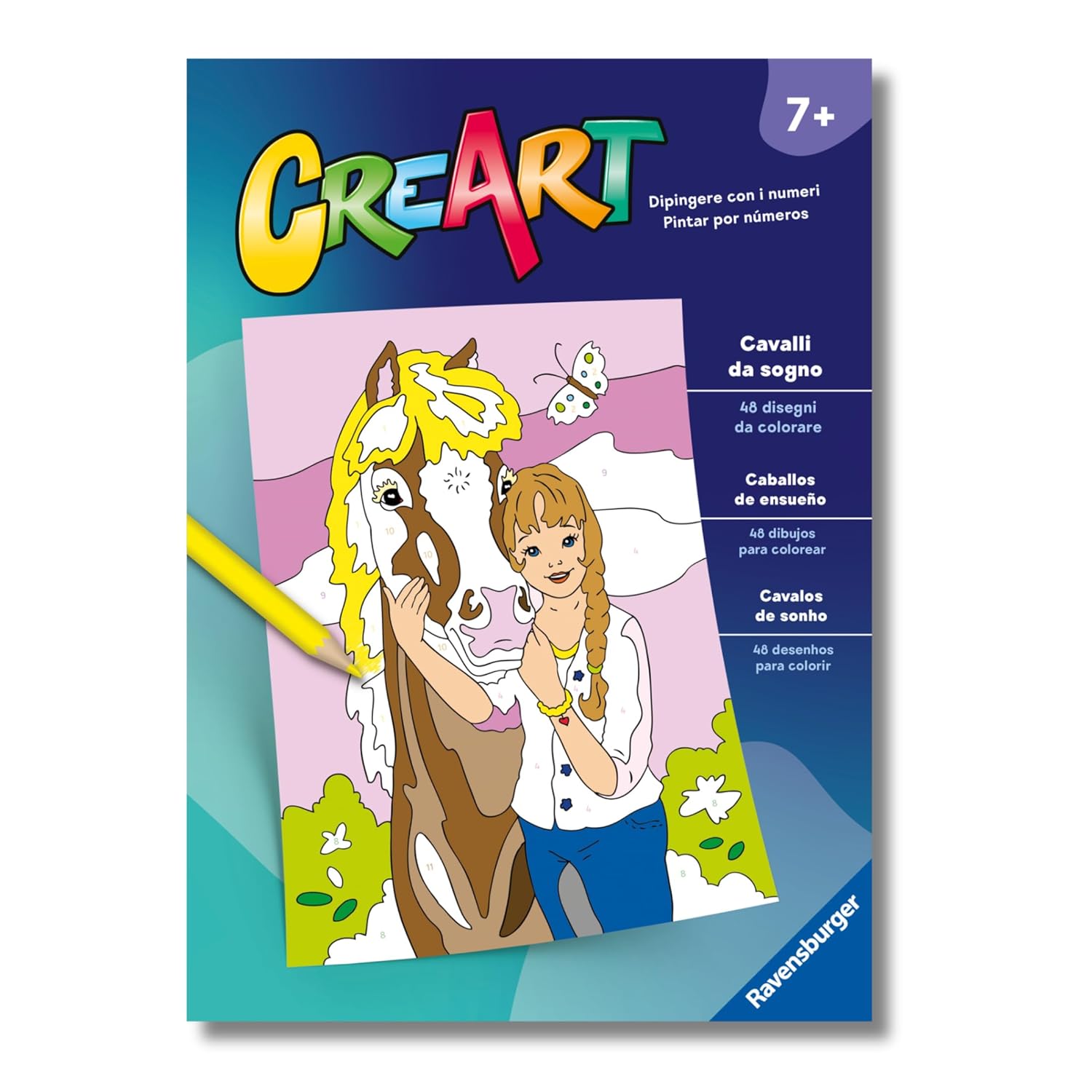 7a327e25353e0bf353973b6cb2d3b317 Creart Album da Colorare 7+ - Cavalli da sogno - immagine 1