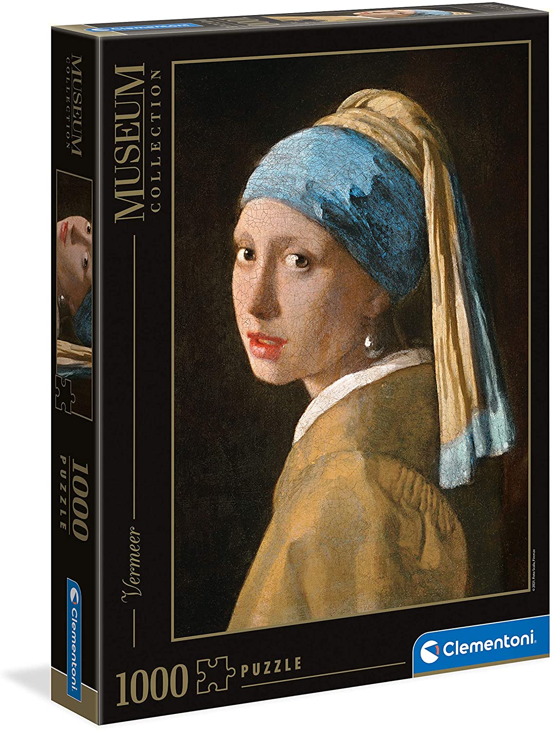 7a5858901c9ce651d15dcd9525c38bd2 Clementoni Puzzle 1000 Pz. Museum Girl With Pearl E.V. - immagine 1