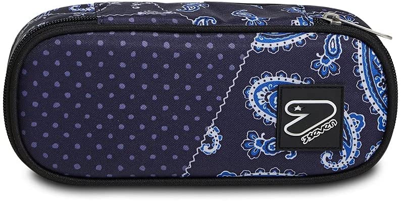 7a88aa85d6b8814e7a89c06221f3a0e3 ASTUCCIO PENCIL BAG ROUND PLUS GRS SEVEN BLUE CASHMERE - immagine 1