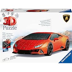 7abdfa38f1c0804588d6416850b6e6c1 Ravensburger Puzzle 3d - Lamborghini Huracan Evo Arancione - immagine 1