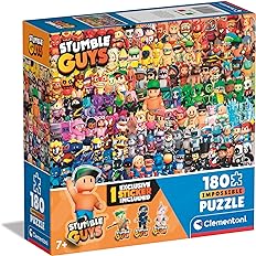 7bb6ac4adccc97be2a40c6eefdf01709 Clementoni Puzzle 180 pz. Stumble Guys Impossible Square Box - immagine 1
