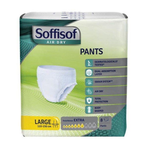 7c6edcaa4d4848b4027325707dc6fb7b Soffisof Pants Extra 7 Gocce Taglia Large 8 pz. - immagine 1