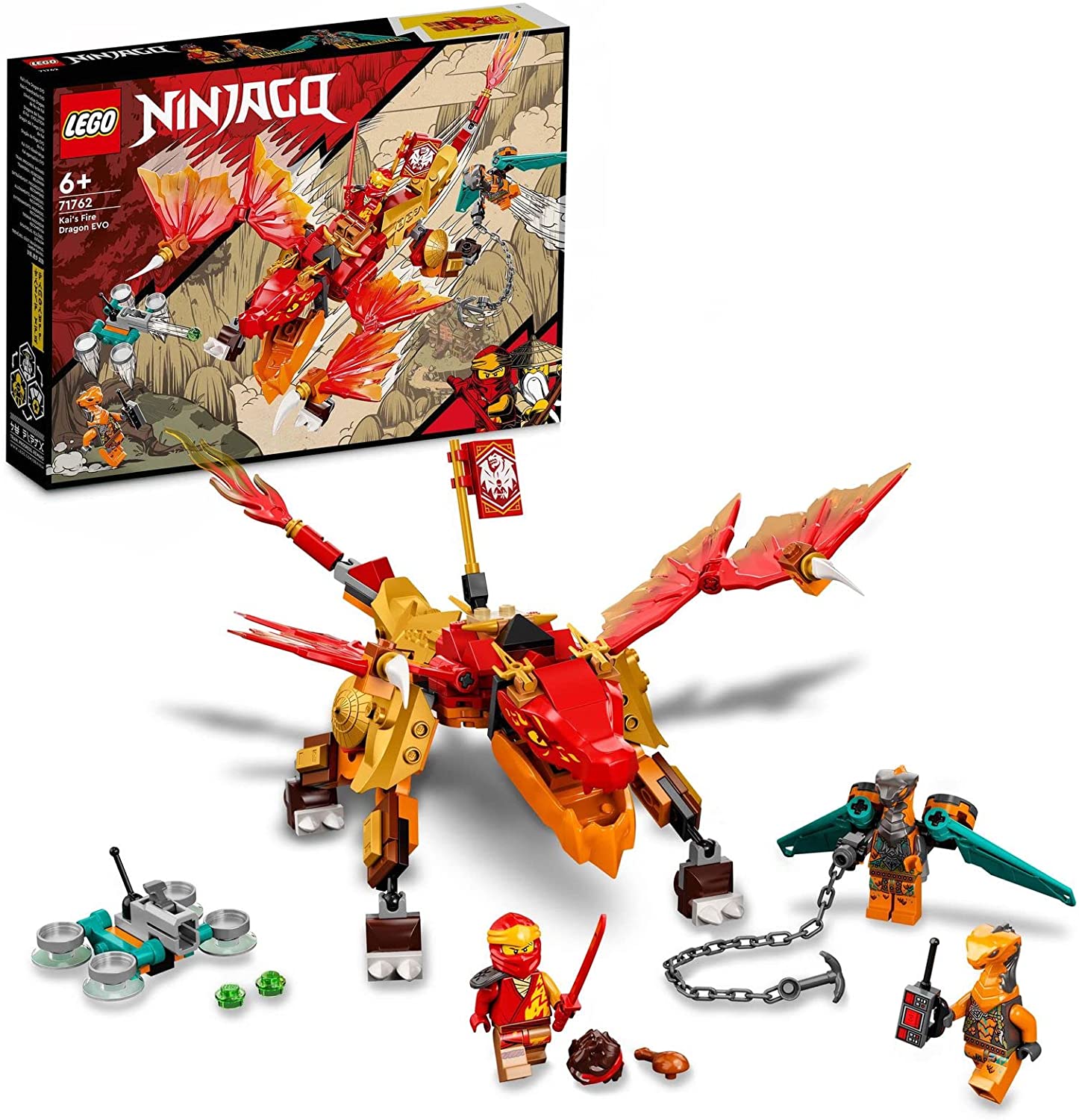 7d9e88beae13c1cc700f354d94872fca Lego Ninjago Dragone del fuoco di Kai - EVOLUTION - immagine 1