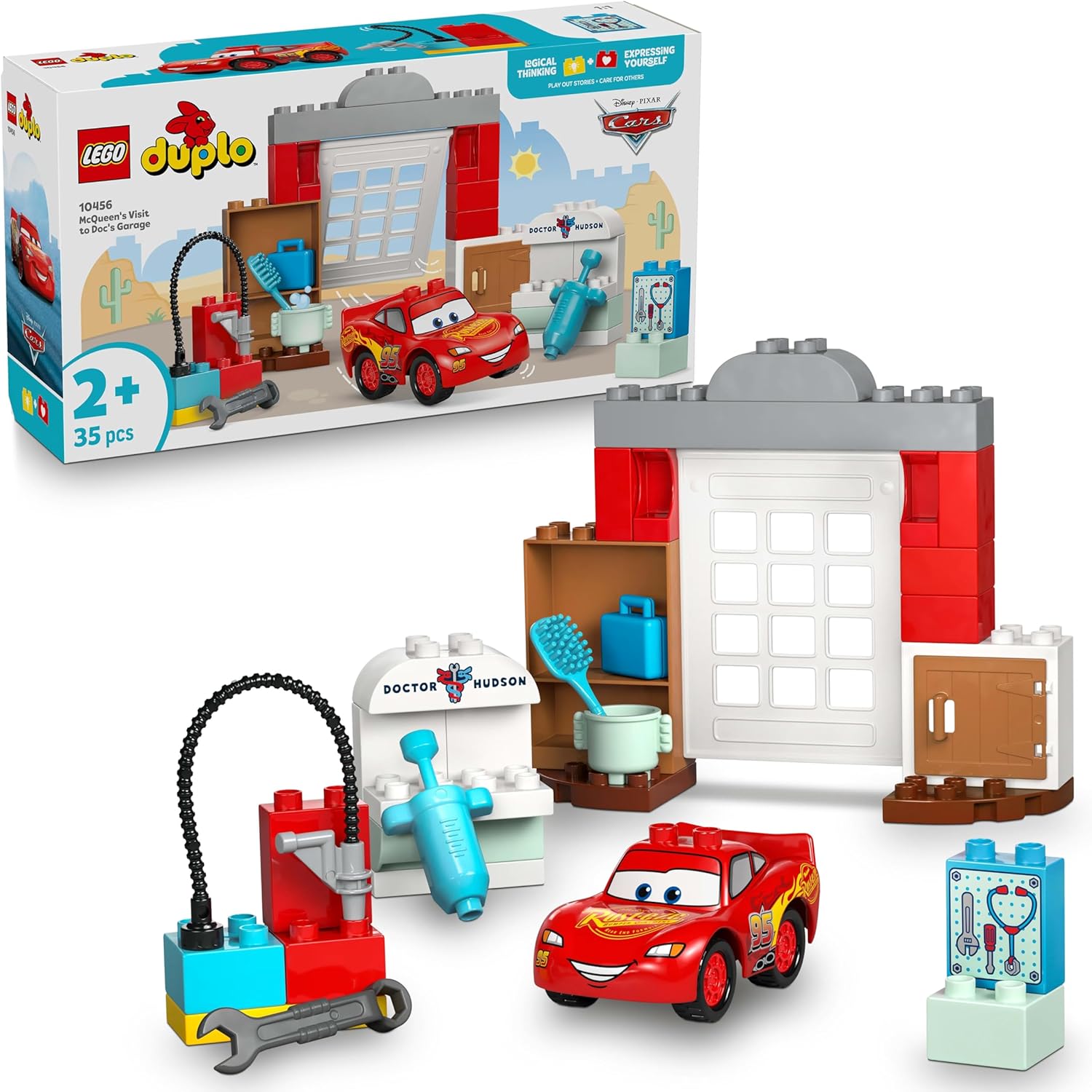 7db56d767d9a723f51542957378a64bb Lego DUPLO Disney TM La visita di McQueen all’officina di Doc - immagine 1