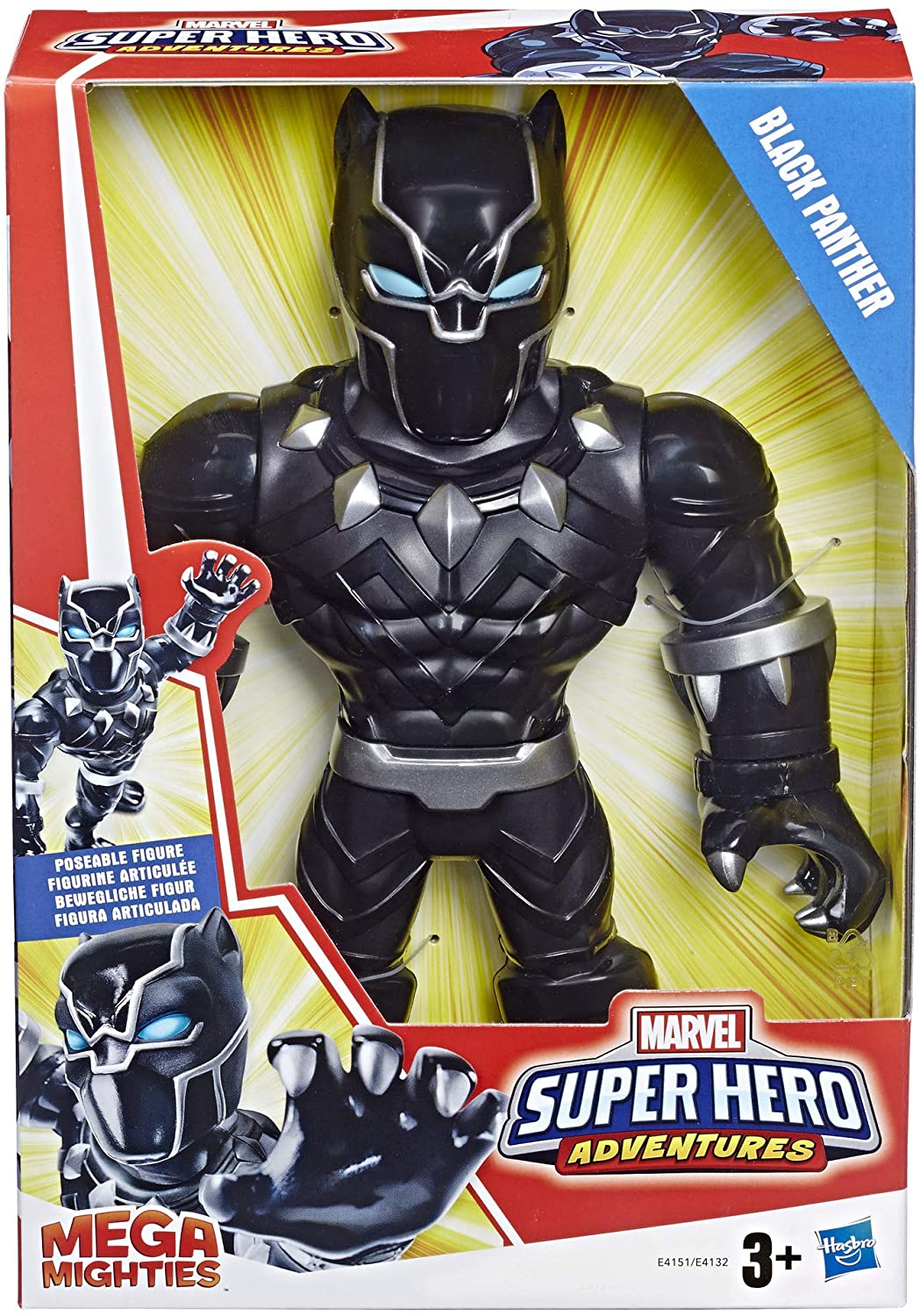 7dd79283d7337a0ecfc6b6d7c504635c Super Hero Adventure Mega Mighties 25 cm. Black Panther - immagine 1