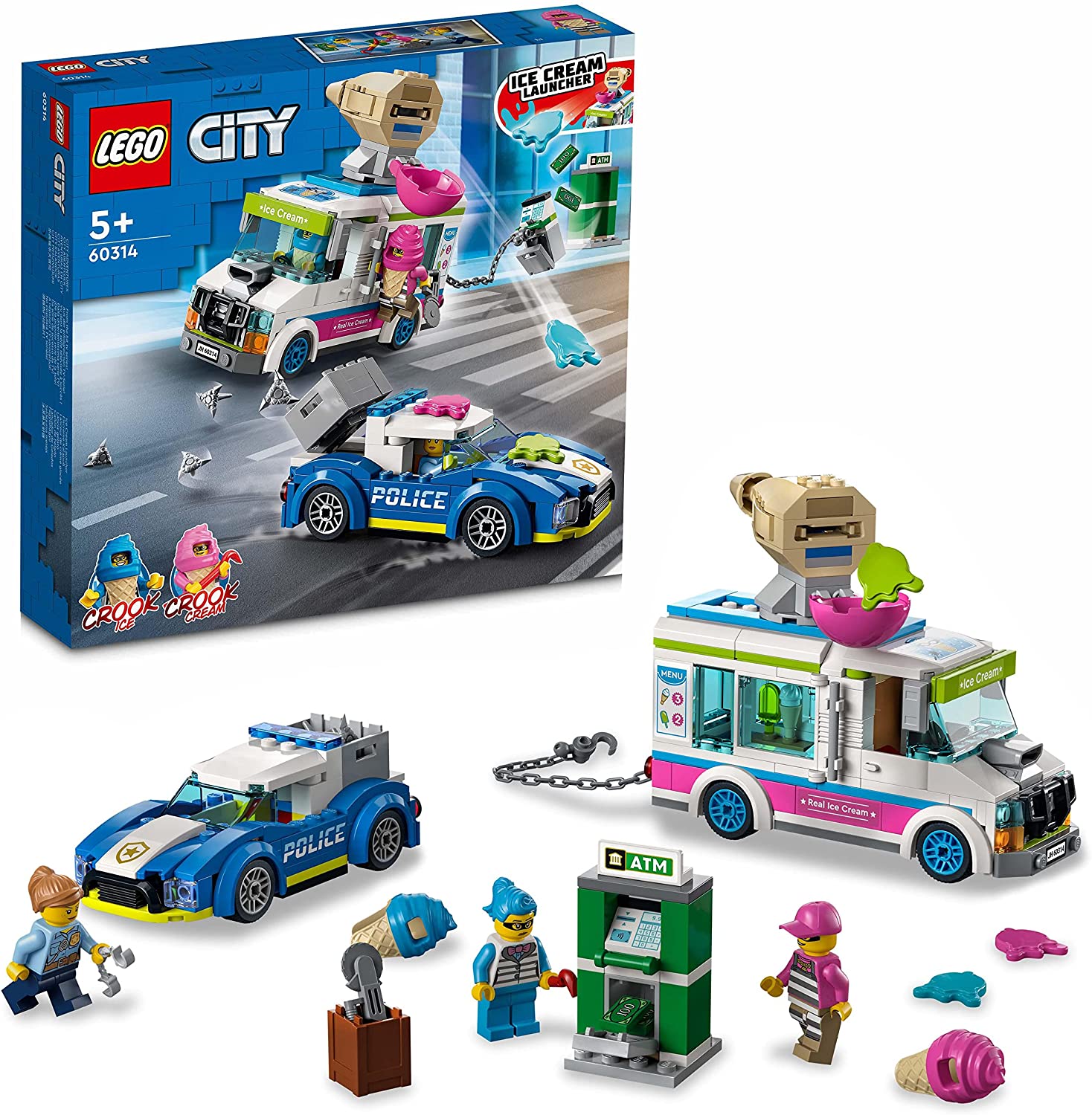 7e216ac93a03e30cc280a4e2c6c68e7a Lego City Il furgone dei gelati e l’inseguimento della polizia - immagine 1