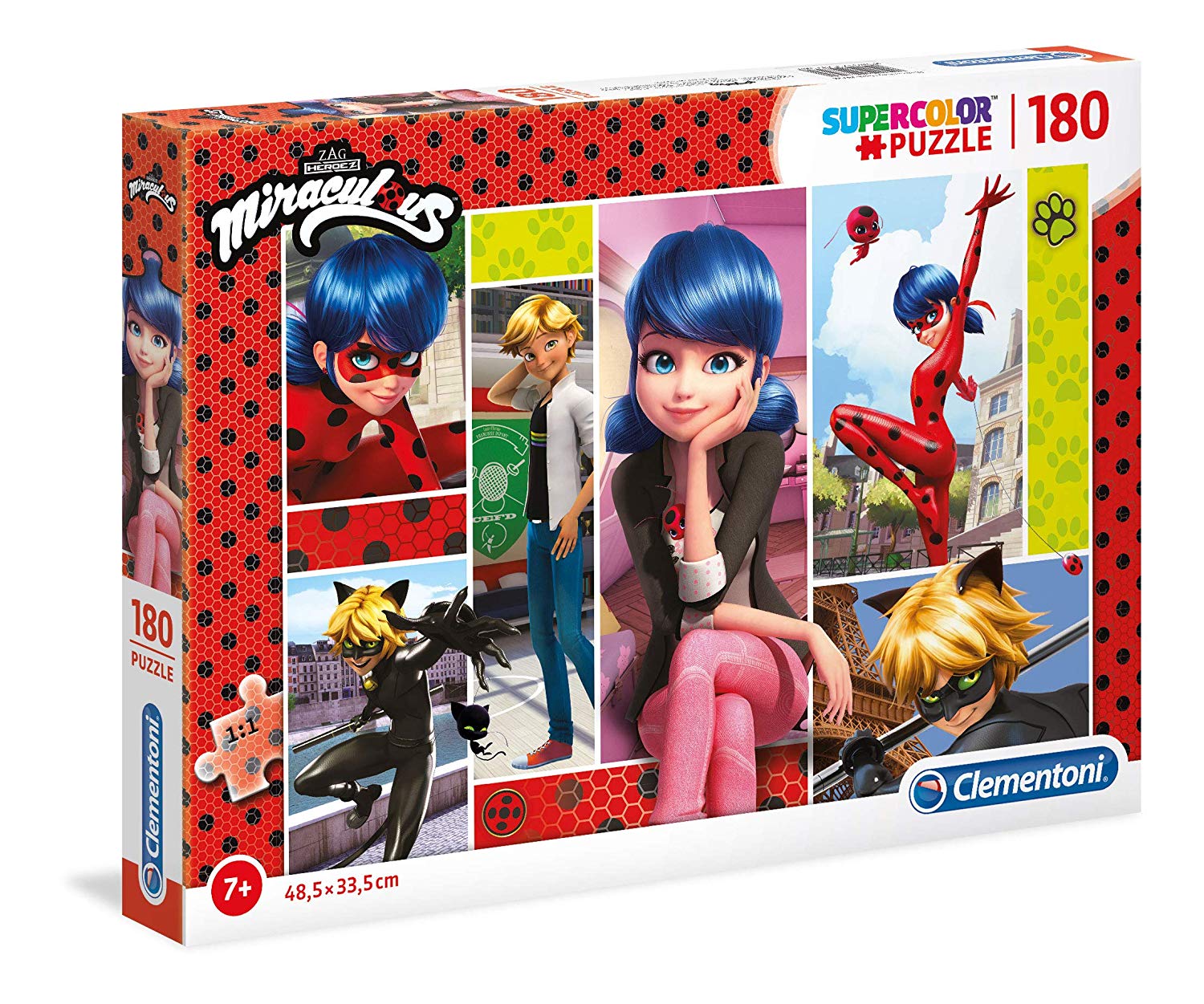 7e8bd9d3d4c7fea0955f887cc02194e3 Clementoni Puzzle 180 pz. Miraculous - immagine 1