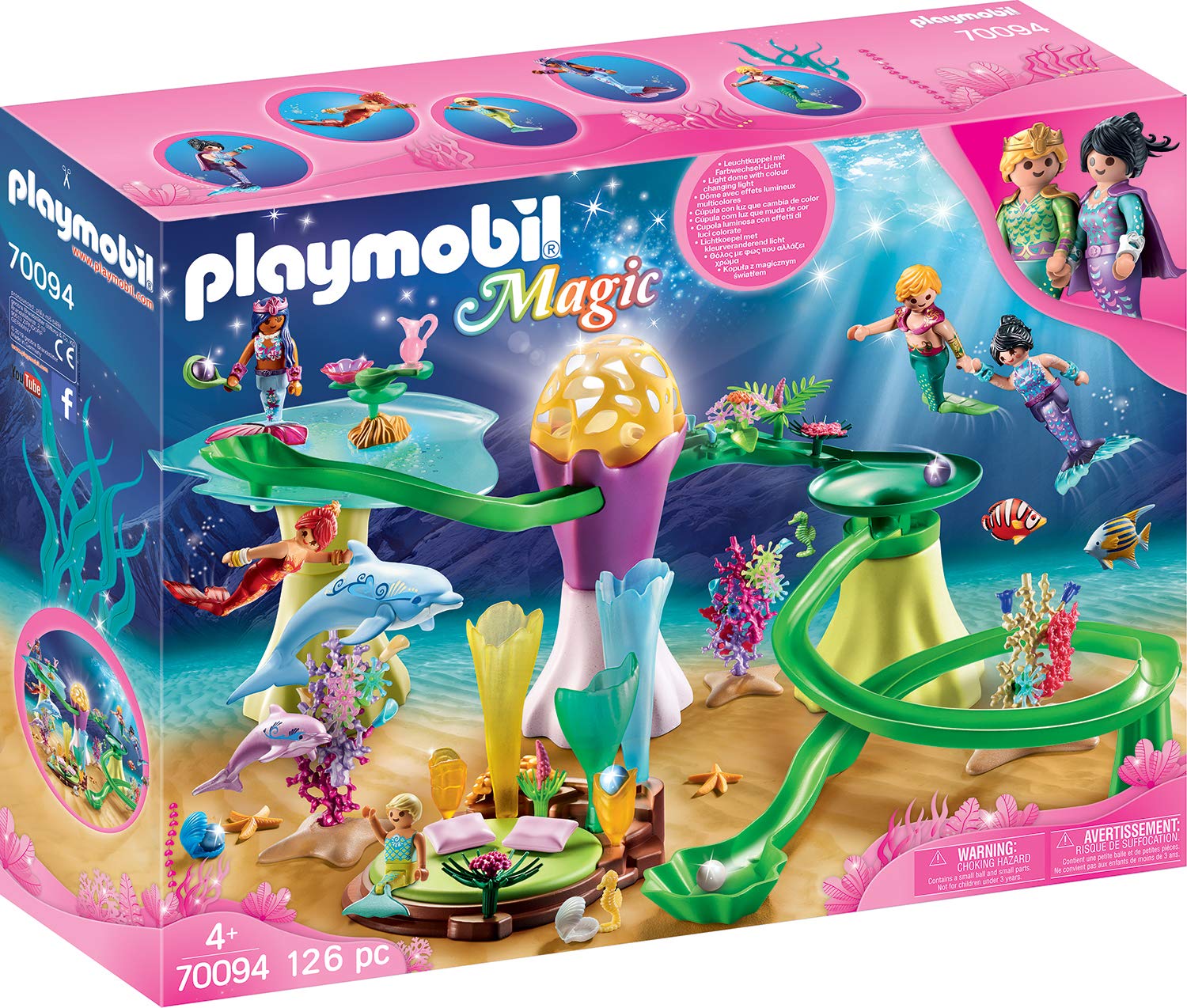 7f0d50a64e1ead11b796d615a6b0c9a3 Playmobil Palazzo delle Sirene con Cupola Luminosa - immagine 1