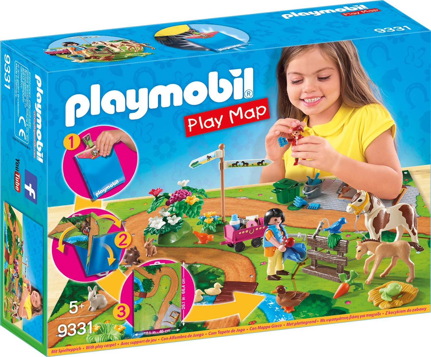 7f202081cab3decf492a06501bbc0ded Playmobil - Play Map Passeggiata a Cavallo - immagine 1